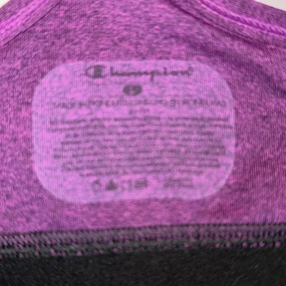 Champion Purple and Black Sports Bra